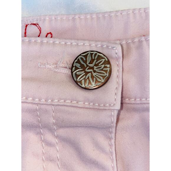 Vintage Blue Willi's Pink Capri Pants - Women's Size 42 (10 US) - With Stretch - Picture 4 of 11